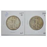 TWO WALKERS 1937 D 1936 S