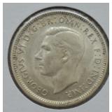 AUSTRALIA 1943 S SILVER SHILLING   GEM