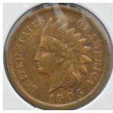 1905 INDIAN CENT  AU