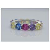 STERLING GEMSTONE RING