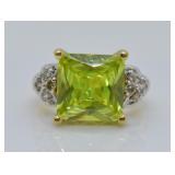 STERLING PERADOT RING