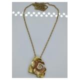 STERLING FLOWER NECKLACE