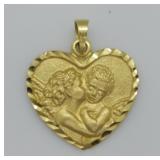10K GOLD HEART PENDENT