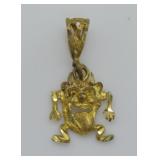 14 K GOLD TAZMANIAN DEVIL PENDENT
