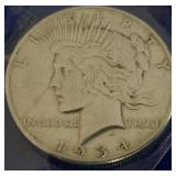1934 Peace Dollar