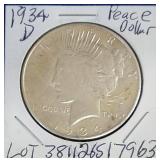 1934 D Peace Dollar