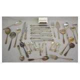 Large Lot of Silver Plate Serving Utensils