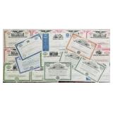 Huge Lot of Vintage Stock Certificates