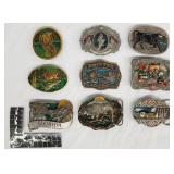 9 pcs Vintage Belt Buckles