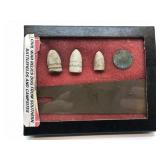 Set of Civil War Battfield relics