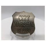 City Marshall El Paso Badge