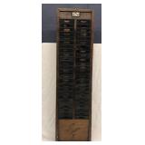 ca. 1910 plant employee card station