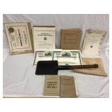 Remarkable War lot docs & WWI E-tool
