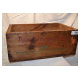 Vintage Remington wood Ammo Box