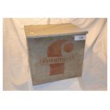 Fourmost Dairy galvanized metal milk bottle crate