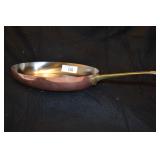 Copper and brass skillet