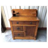 ca. 1880 circle dovetail cherry washstand