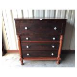 Pre-civil war 4 drawer mahogany chest