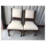 Pair of victorian parlor chairs