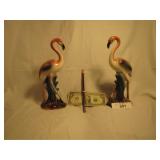 Art Deco Flamingo Figurines
