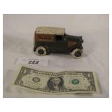 Vintage cast iron panel car