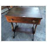Antique one drawer parlor table
