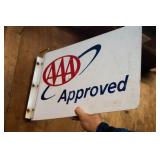 AAA Metal Flange Sign