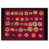Vintage Lot of 40 President Campaign Buttons