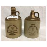 2 x Daniel Boone 4/5 Quart Whiskey Jugs