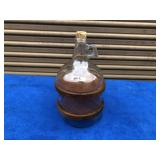 Primitive gal jug made into a cheese dome