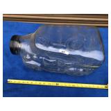 Large Glass Car bottle rare