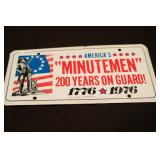 1976 Bicentennial Vanity License Plate
