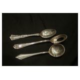 3 x Early Sterling Spoons