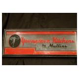 Vintage Youngstown Kitchens Glass Sign Advertiseme
