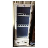 Painted white cabinet