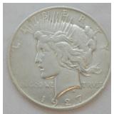 1927 D Peace Silver Dollar