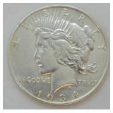 1934 D Peace Silver Dollar