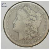 1890 CC Morgan Silver Dollar
