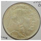 2001 D BUFFALO SILVER DOLLAR  GEM BU