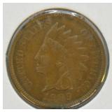 1909 INDIAN HEAD CENT  AU