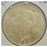 1922 PEACE DOLLAR  AU