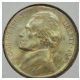 1945 D SILVER QUARTER   GEM