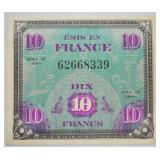 UNC ALLIED CURRENCY  FRANCE