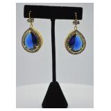 NORMAN MILLER CRYSTAL EARRINGS
