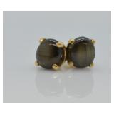 14K GOLD ONYX EARRINGS