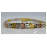 MULTI COLOR STERLING BRACELET