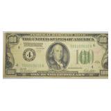 1928  100 DOLLAR REDEMABLE IN GOLD  BILL