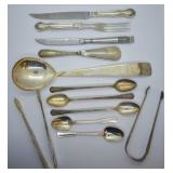 12 pcs. Vintage Silver Plate & Silver Serving Ware