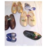 Vintage Dutch Wooden Shoe Lot