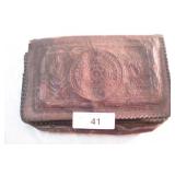 Antique Leather Wallet / Pocket Book